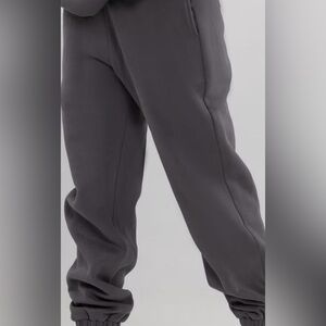 Comfrt Travel Sweatpants Steel Grey XL Oversized Joggers Cozy Fleece Athleisure